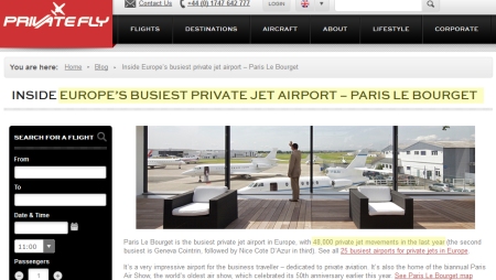 COP21_busiest_private_jet_airport
